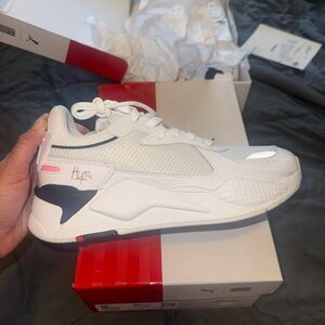 Puma Mens Sneakers RS-X Hussle Way TMC Nipsey Hussle Puma White / Black Sneakers